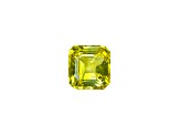 Yellow Sapphire Loose Gemstone8.25x7.96mm Asscher Cut 3.57ct