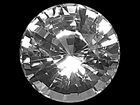 White Sapphire Loose Gemstone 7.4mm Round 2.15ct