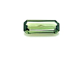 Bluish Green Sapphire 8.8x3.6mm Emerald Cut 0.90ct