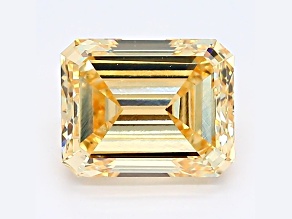 2.00ct Yellow Emerald Cut Lab-Grown Diamond VVS2 Clarity GIA Certified