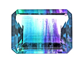 Bi-Color Fluorite 19x14mm Emerald Cut 19.00ct