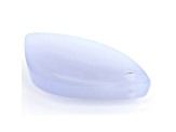 Turkish Blue Chalcedony 36.8x21.0mm Free-Form Cabochon Focal Bead