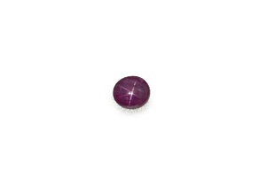 Star Ruby Unheated 9.5x8.1mm Oval Cabochon 5.67ct
