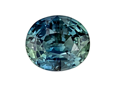 Teal Sapphire Unheated 6.9x5.3mm Oval 1.07ct