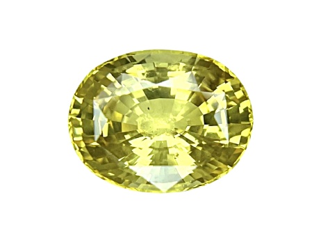 Yellow Sapphire Loose Gemstone11.65x9.2mm Oval 5.76ct