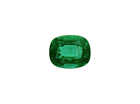 Zambian Emerald 7.7x6.3mm Cushion 1.35ct