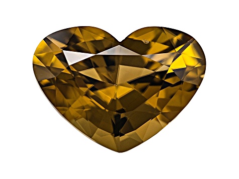 Brownish Yellow Sapphire 16.9x12.4mm Heart Shape 9.94ct