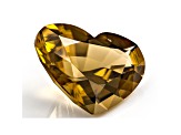 Brownish Yellow Sapphire 16.9x12.4mm Heart Shape 9.94ct