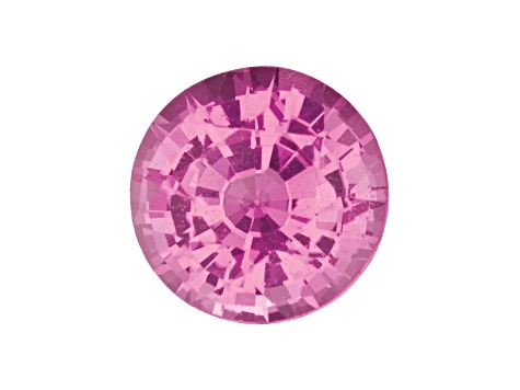 Pink Sapphire 5.5mm Round Diamond Cut 0.75ct