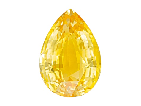 Yellow Sapphire Loose Gemstone 12.55x8.71mm Pear Shape 5.50ct