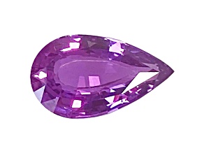 Purple Sapphire Loose Gemstone Unheated 10.1x5.9mm Pear Shape 1.74ct