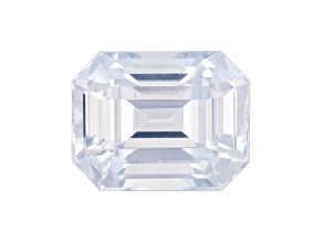 White Sapphire Unheated 8.9x6.78mm Emerald Cut 3.12ct