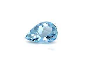 Aquamarine Free Size Checkerboard Pear Shape 13.7 x 9.8 mm VVS, 3.88 cts 4A