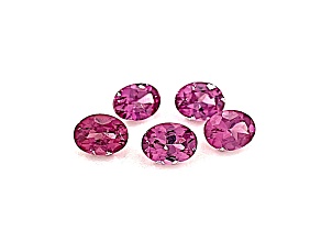 Malawi Garnet 3x4mm Oval Set of 5 0.80ctw