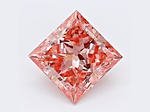 1.66ct Vivid Pink Princess Cut Lab-Grown Diamond VS2 Clarity IGI Certified