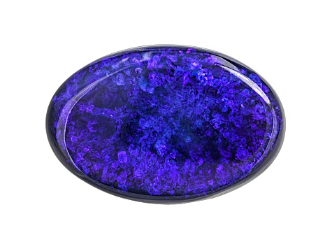 Australian Black Opal 17.5x12.0mm Oval Cabochon 7.87ct