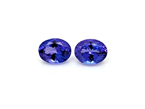 Tanzanite 8.6x6.60mm Oval Matched Pair 3.78ctw