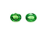 Tsavorite 8.71x6.94mm Oval Matched Pair 4.18ctw