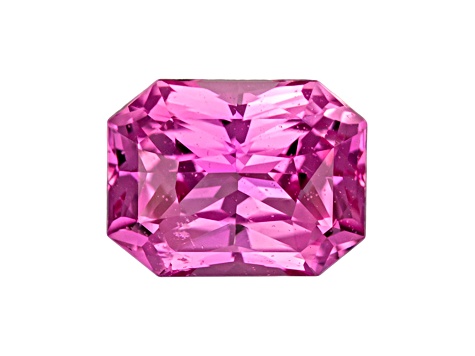 Pink Sapphire Loose Gemstone 6.6x5.1mm Radiant Cut 1.16ct
