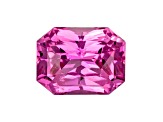 Pink Sapphire Loose Gemstone 6.6x5.1mm Radiant Cut 1.16ct