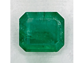 Zambian Emerald 7.59x6.71mm Emerald Cut 1.31ct