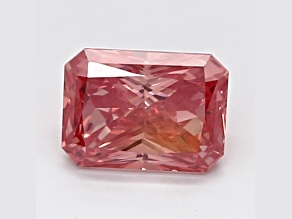 1.10ct Vivid Pink Radiant Cut Lab-Grown Diamond SI1 Clarity IGI Certified
