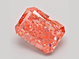 1.30ct Vivid Pink Radiant Cut Lab-Grown Diamond VS2 Clarity IGI Certified