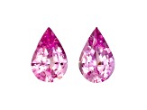 Pink Sapphire Unheated 6.5x4.2mm Pear Shape Matched Pair 0.97ctw