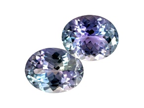 Tanzanite 10x8mm Oval Matched Pair 4.96ctw