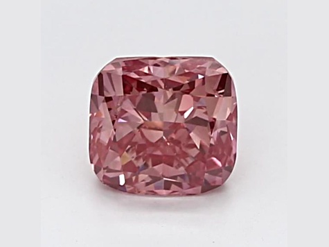 1.10ct Vivid Pink Cushion Lab-Grown Diamond SI1 Clarity IGI Certified