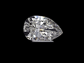 3.04ct Natural White Diamond Pear Shape, G Color, SI2 Clarity, GIA Certified