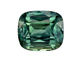 Blue-Green Sapphire Loose Gemstone 8.3x7.2mm Cushion 3.20ct
