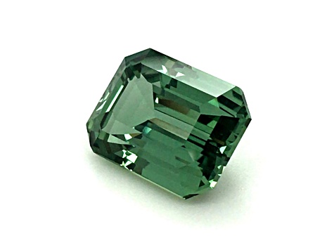 Teal Sapphire Loose Gemstone Unheated 12.76x9.63mm Rectangular Octagonal 8.72ct