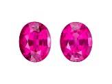 Pink Tourmaline 9.8x7.9mm Oval Matched Pair 5.14ctw