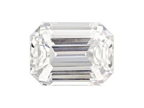 White Sapphire Loose Gemstone 10.1x7.7mm Emerald Cut 4.99ct