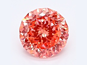 1.31ct Vivid Pink Round Lab-Grown Diamond SI1 Clarity IGI Certified