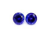 Tanzanite 12mm Round Matched Pair 16.66ctw