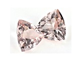 Morganite 7mm Trillion Matched Pair 1.60ctw