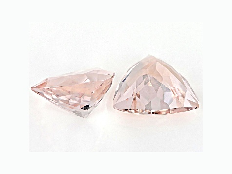 Morganite 7mm Trillion Matched Pair 1.60ctw