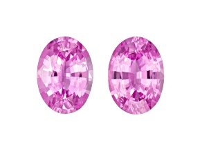 Pink Sapphire Unheated 7x5mm Oval Matched Pair 1.66ctw