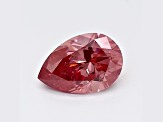 0.55ct Vivid Pink Pear Shape Lab-Grown Diamond VS2 Clarity IGI Certified