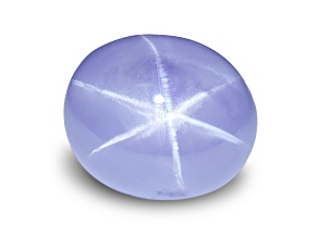 Blue-Gray Star Sapphire 11.0x9.5mm Oval Cabochon 9.96ct