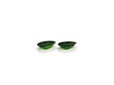 Chrome Diopside 10x7mm Pear Shape Matched Pair 3.50ctw