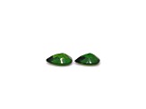 Chrome Diopside 10x7mm Pear Shape Matched Pair 3.50ctw