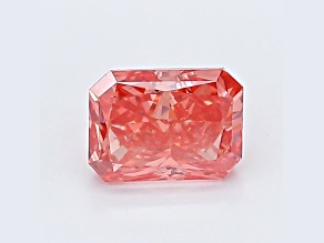 0.85ct Vivid Pink Radiant Cut Lab-Grown Diamond SI1 Clarity IGI Certified