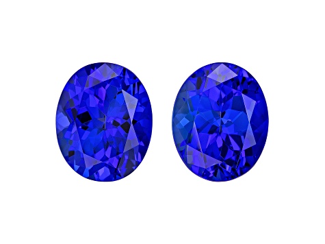 Tanzanite 11.7x9.5mm Oval Matched Pair 10.48ctw