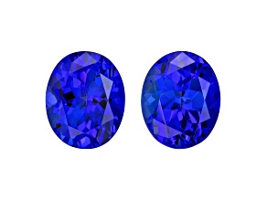 Tanzanite 11.7x9.5mm Oval Matched Pair 10.48ctw