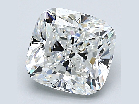 3.5ct White Rectangular Cushion Mined Diamond G Color, VS2, GIA Certified