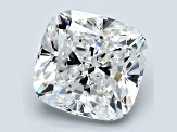 3.5ct White Rectangular Cushion Mined Diamond G Color, VS2, GIA Certified