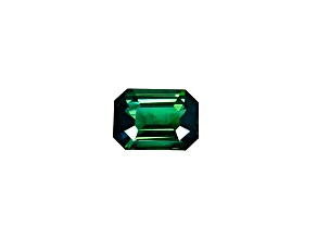 Green Sapphire Unheated 10x7mm Emerald Cut 3.15ct